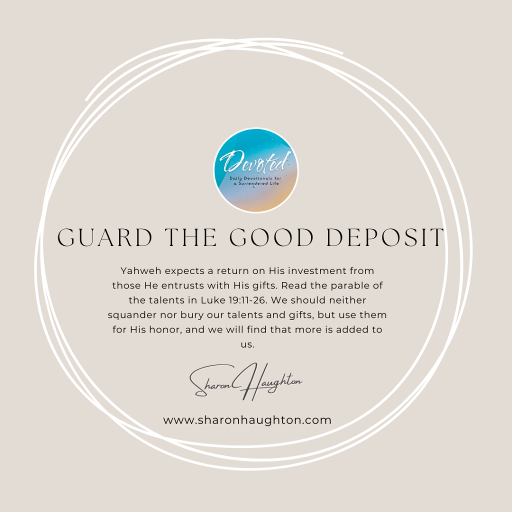 Guard the Good Deposit